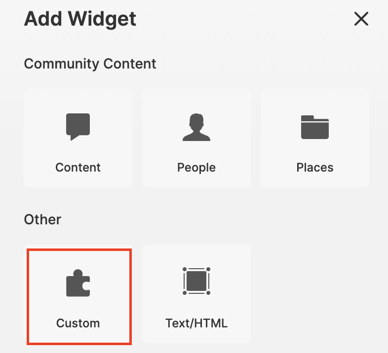Custom Widget