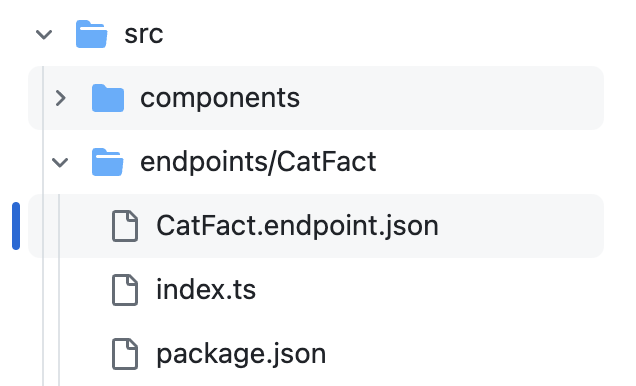 Aurora endpoint folder structure