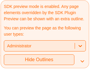 SDK Preview Modal in Staging Site