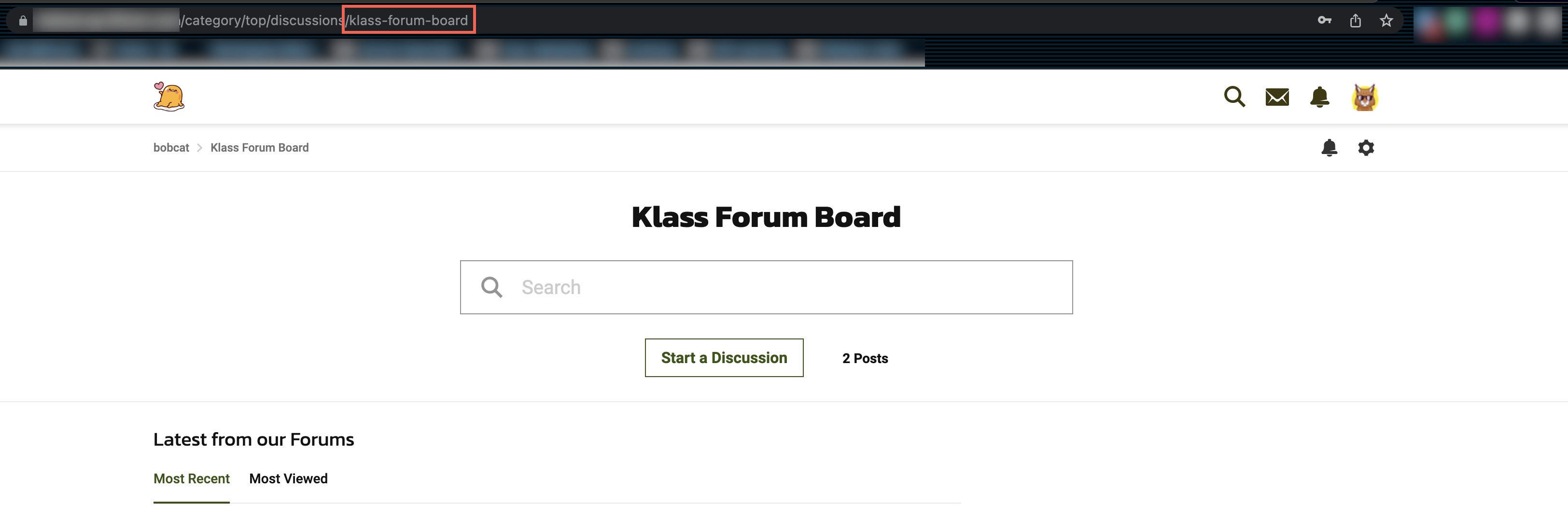 Forum Board Identification