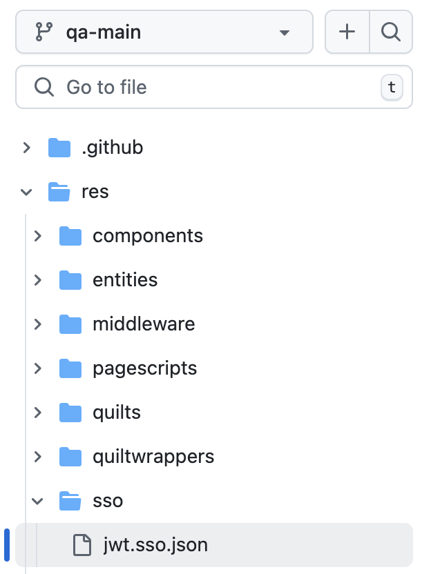 JWT SSO file location